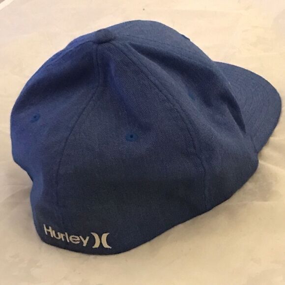 Hurley Blue Flex-Fit Fitted Style Logo Baseball Hat - Picture 8 of 15